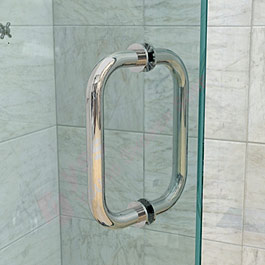 shower screen pull handle - chrome