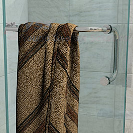 shower screen towelbar and pull handle combo - chrome