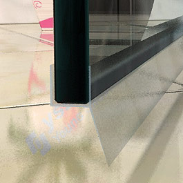 shower screen pvc water stopper profile k