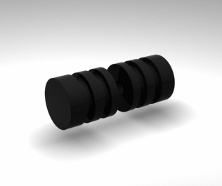 shower screen knob handle - matte black