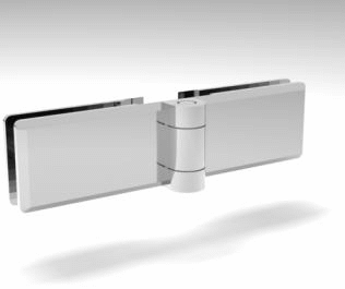 shower screen bi fold hinges - chrome