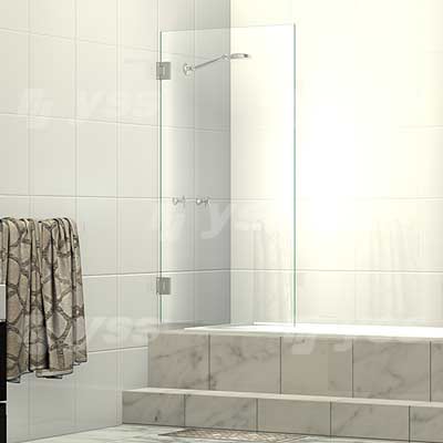 Frameless Single Door Shower Bath Screen