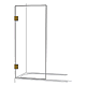 Frameless Single Door Shower Bath Screen Brushed Brass