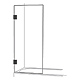 Frameless Single Door Shower Bath Screen Brushed Gunmetal