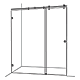 Frameless Two Panel Wall To Wall Sliding Shower Screen